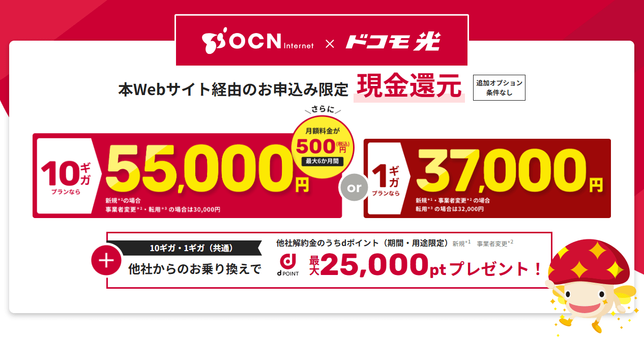 ドコモ光×OCN