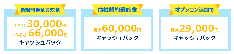 とくとくBB光2025.3月CP内訳