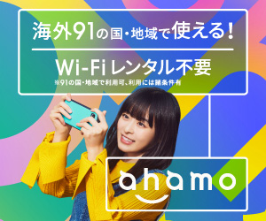 ahamo海外利用バナー