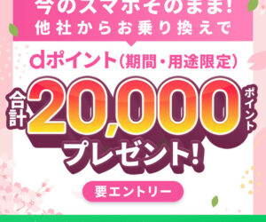 ahamoキャンペーン（SIMのみ）