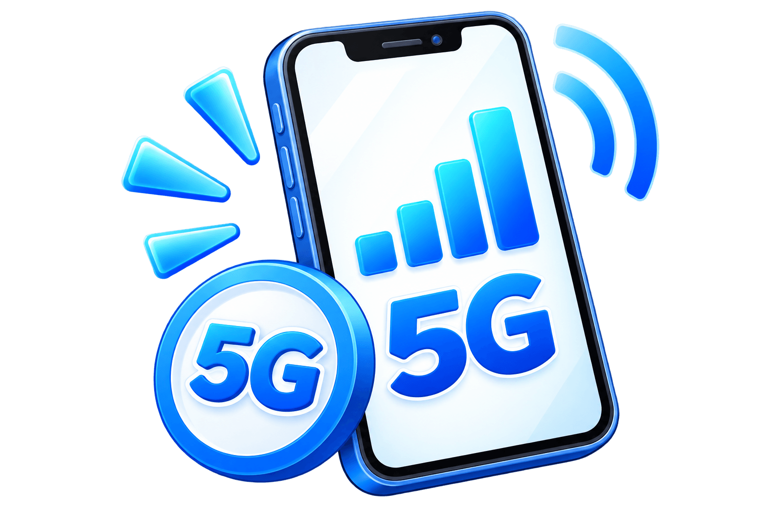 スマホと5G通信量のイメージ