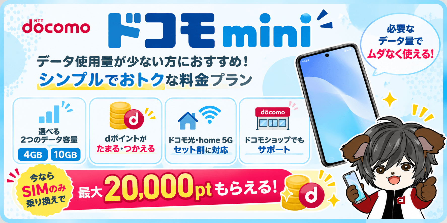 ドコモ miniの料金と特徴